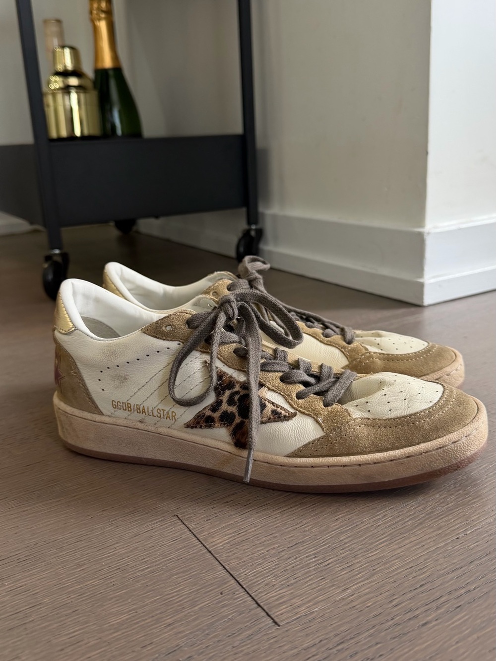 Golden Goose Ball Star Leopard Sneakers